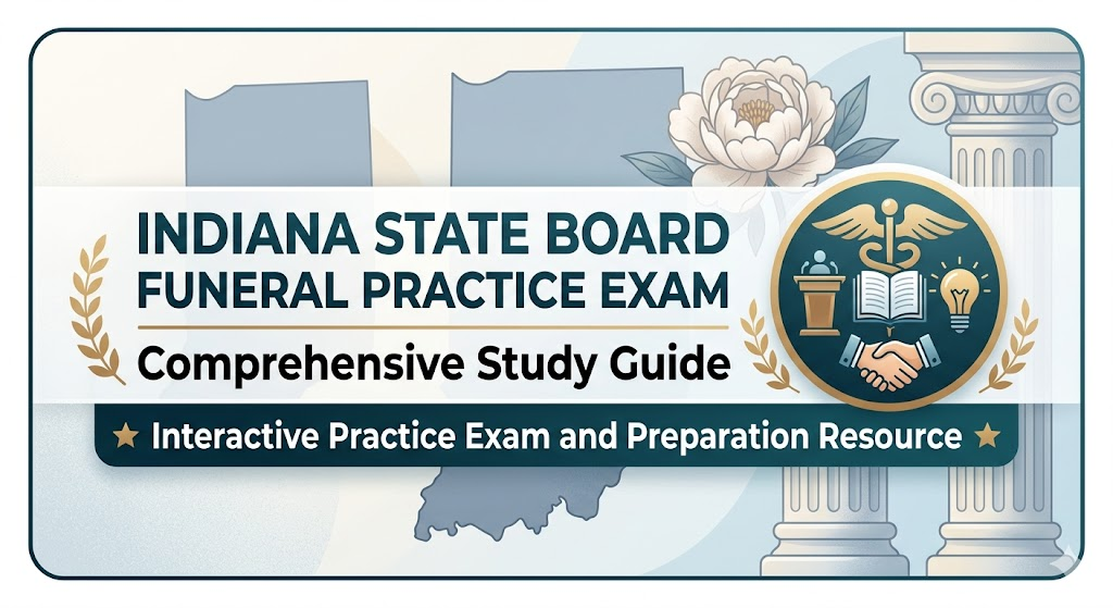 Indiana State Board Funeral Practice Exam Banner