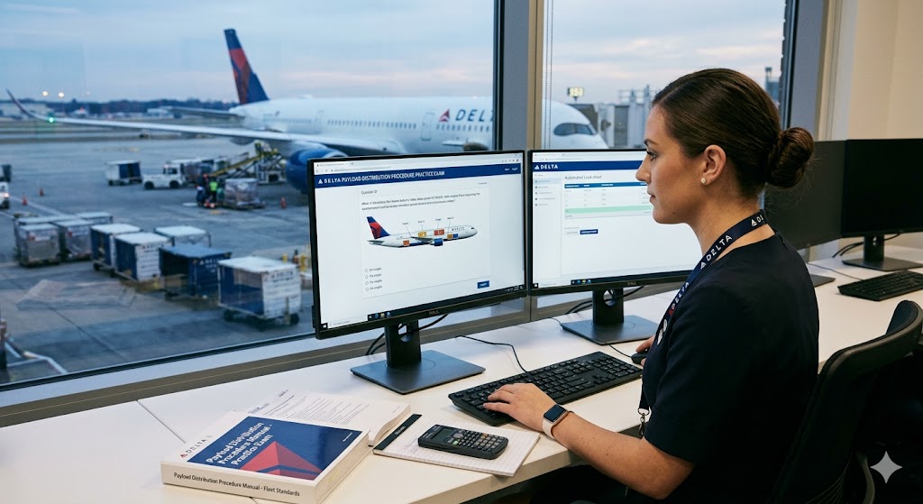 Delta Payload Distribution Procedure Practice Exam Banner