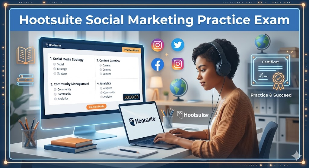 Hootsuite Social Marketing Certification Practice Exam Banner