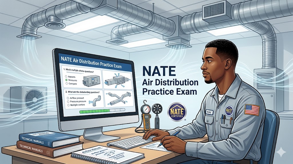 NATE Air Distribution Practice Test Banner