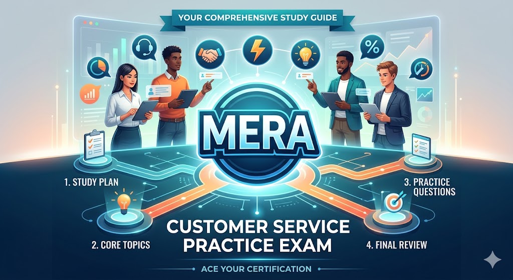 MERA Customer Service Practice Exam Banner