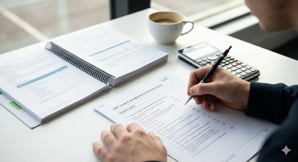 AAT Level 2 Introduction to Bookkeeping Practice Exam Banner