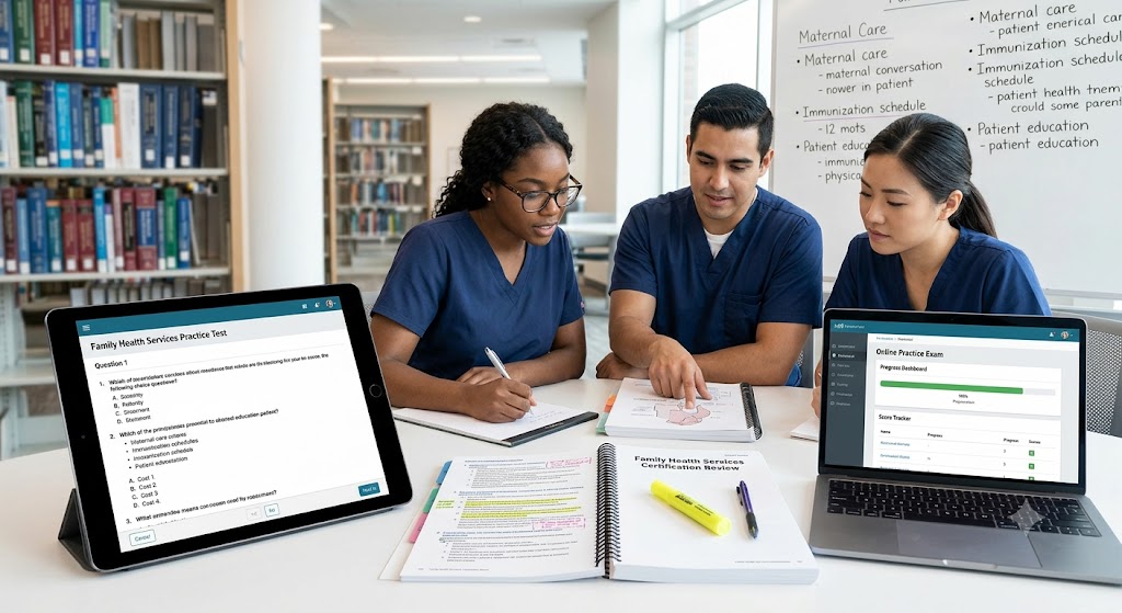 Family Heath Services of the Department of Health Practice Test Banner