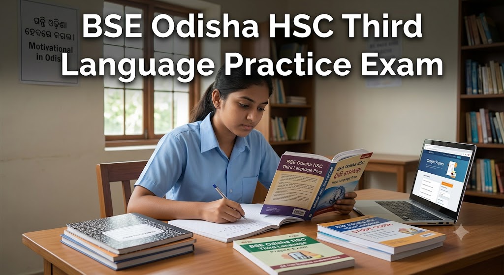 BSE Odisha HSC Third Language Exam Prep | India Banner