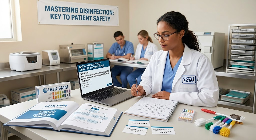 IAHCSMM CRCST Practice Test – Chapter 9 Disinfection Banner
