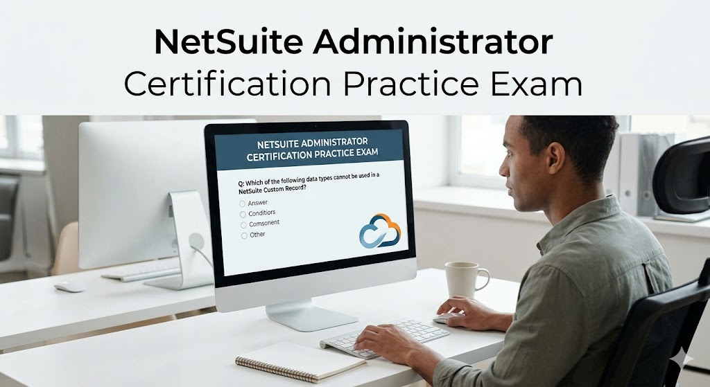 NetSuite Administrator Practice Exam Banner