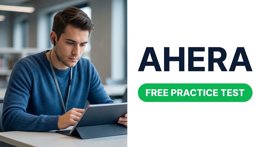 Ahera Practice Test & Exam Prep Banner