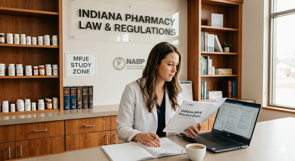 Indiana Multistate Pharmacy Jurisprudence Examination (MPJE) Practice Exam Banner