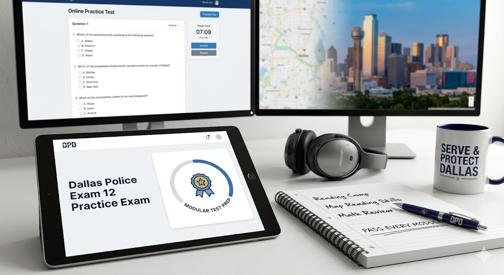 Dallas Police Exam 12 Practice Banner