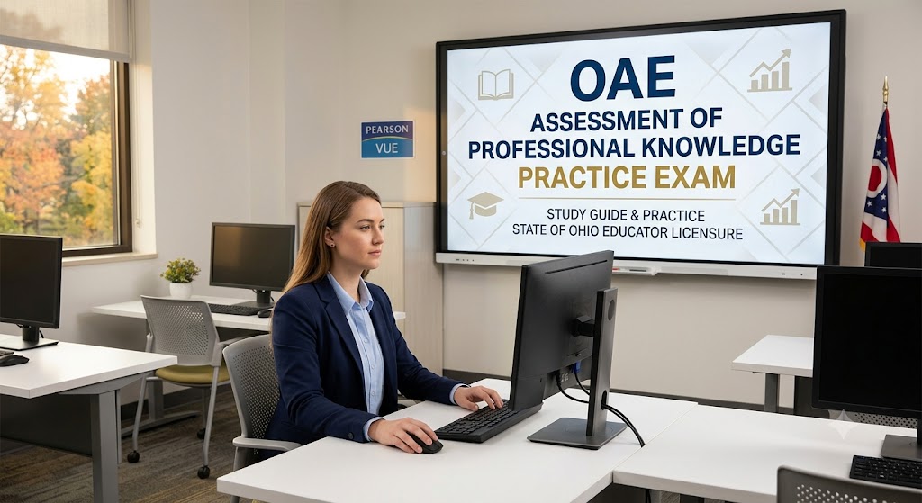 OAE Assessment of Professional Knowledge Practice Exam Banner