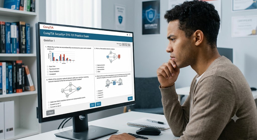 CompTIA Practice Test & Exam Prep Banner