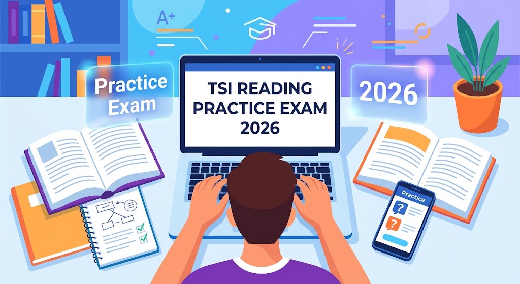 TSI Reading Practice Test 2026 (Sample Questions Answers) Banner
