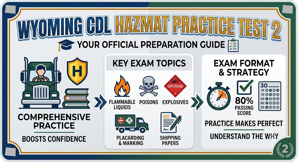 Wyoming CDL Hazmat Practice Test 2 Banner