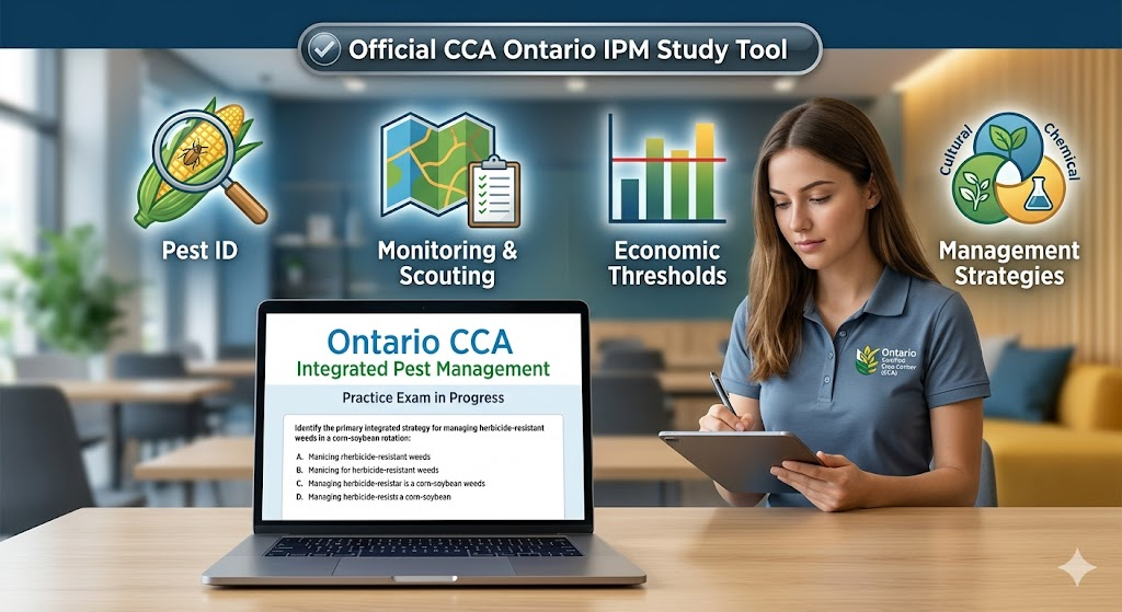 CCA Ontario Integrated Pest Management Practice Exam Banner
