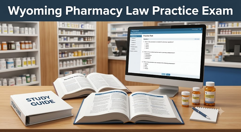 Wyoming Pharmacy Law Practice Exam Banner