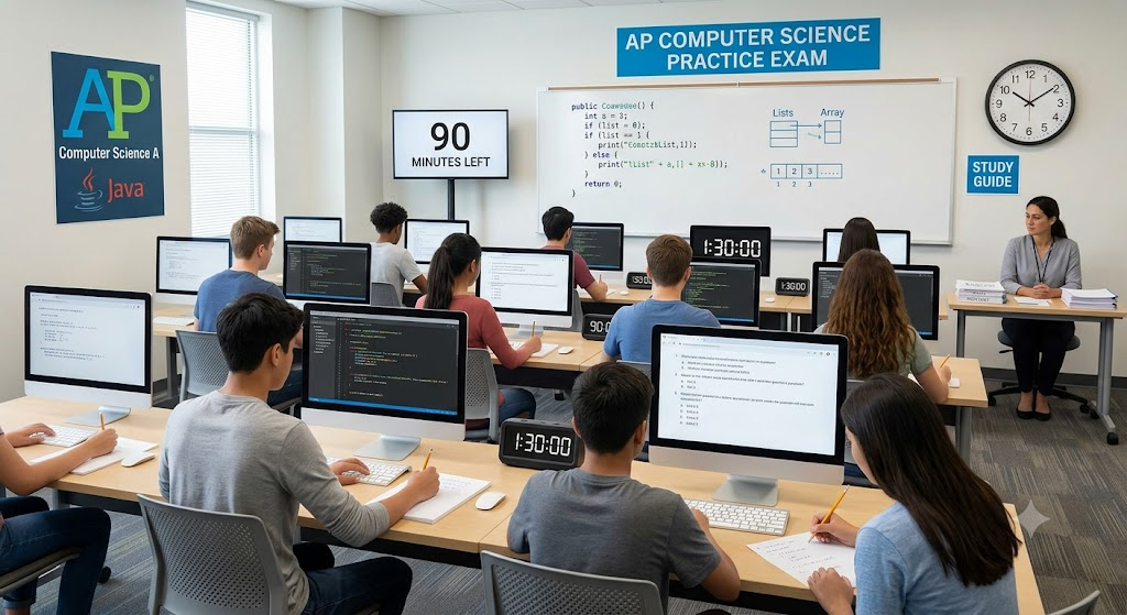 AP Computer Science Practice Exam Banner