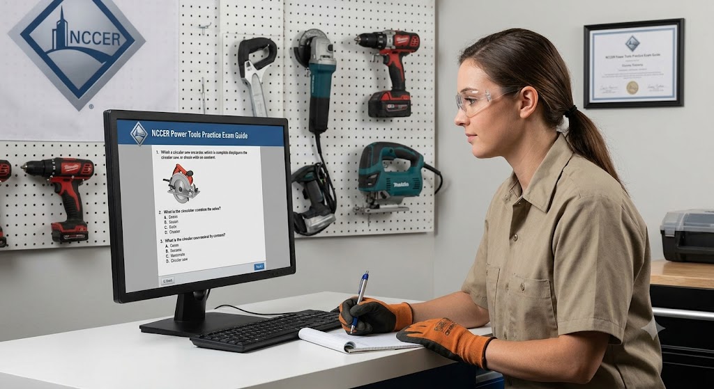 NCCER Power Tools Practice Exam Banner