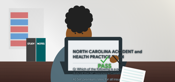 North Carolina Accident and Health Practice Exam Banner