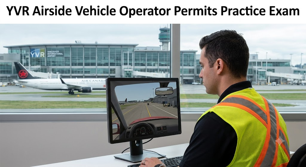 YVR Airside Vehicle Operator Permits (AVOP) Practice Exam Banner