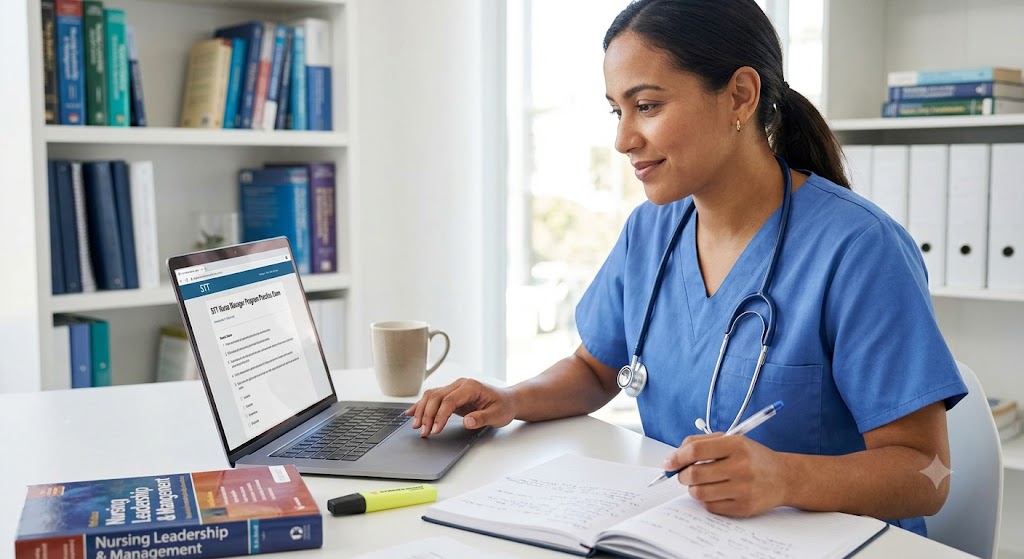 STT Nurse Manager Program Practice Test Banner
