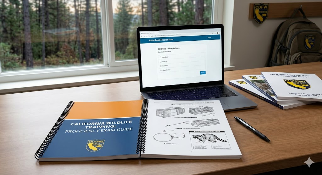 California Fish/Wildlife Trapping Practice Exam Banner