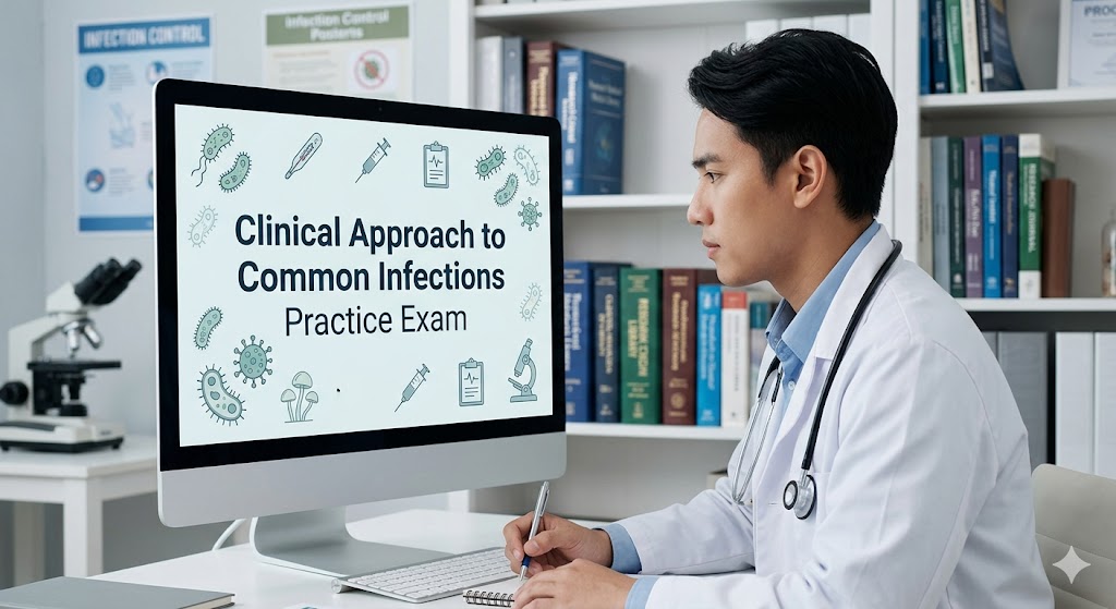 Clinical Approach to Common Infections Practice Test Banner