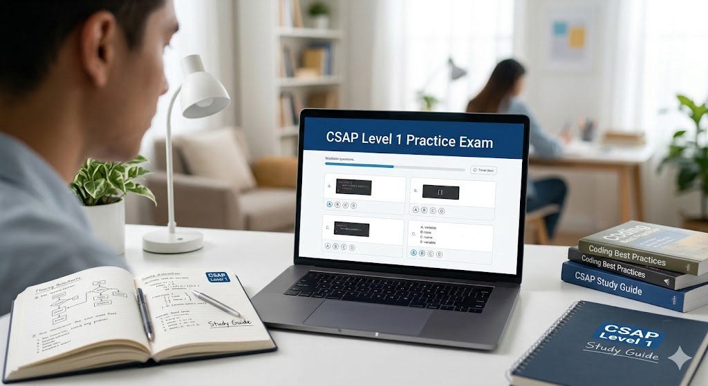 Code Standards and Practices (CSAP) Level 1 Practice Exam Banner