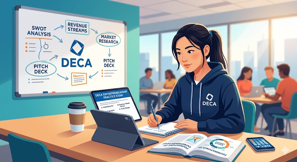 DECA Entrepreneurship Practice Exam Banner
