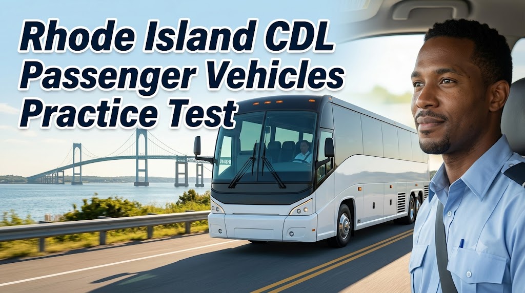 Rhode Island CDL Passenger Vehicles Practice Test Banner
