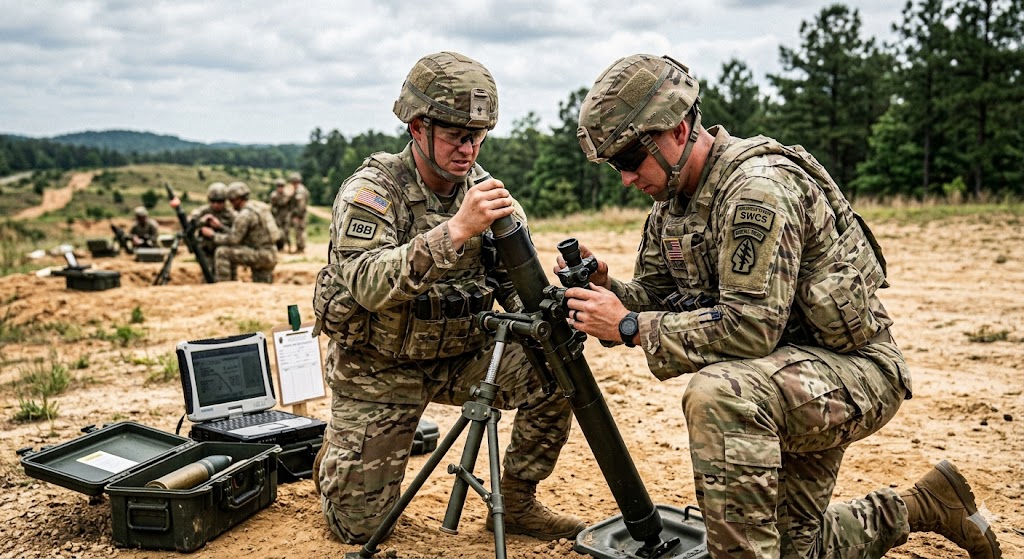 18B Mortar Employment and 81mm Practice Exam Banner