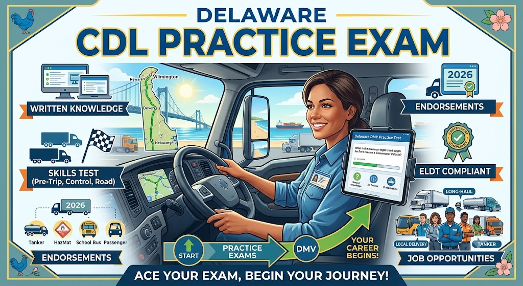 Delaware CDL Practice Test Banner