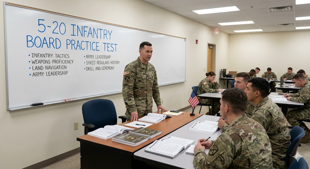 5-20 Infantry Board Practice Test Banner