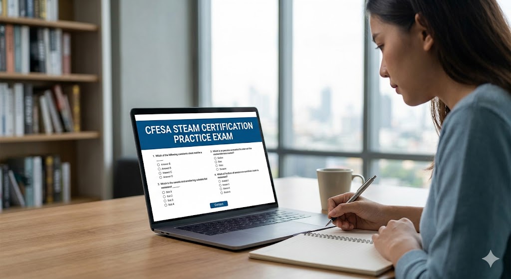 Commercial Food Equipment Service Association (CFESA) Steam Practice Test Banner