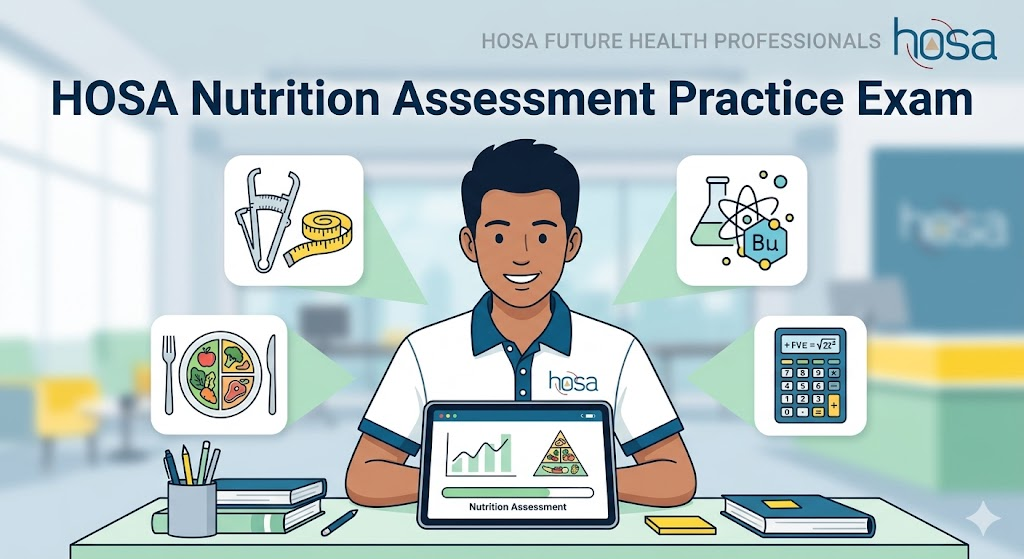HOSA Nutrition Assessment Practice Test Banner