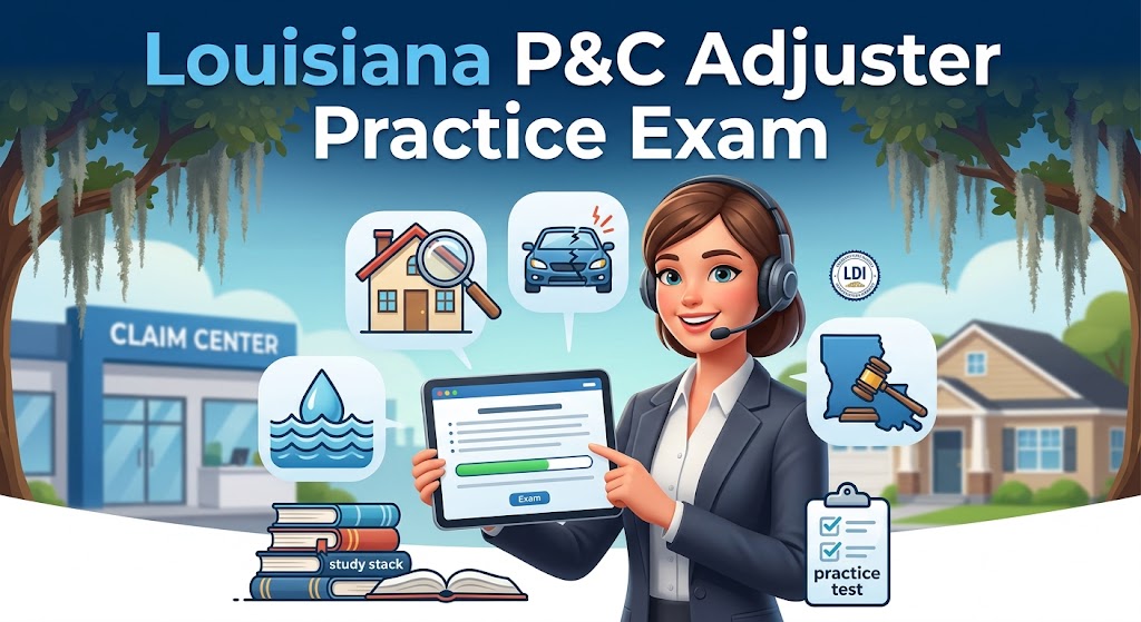 Louisiana P&C Adjuster Practice Exam Banner