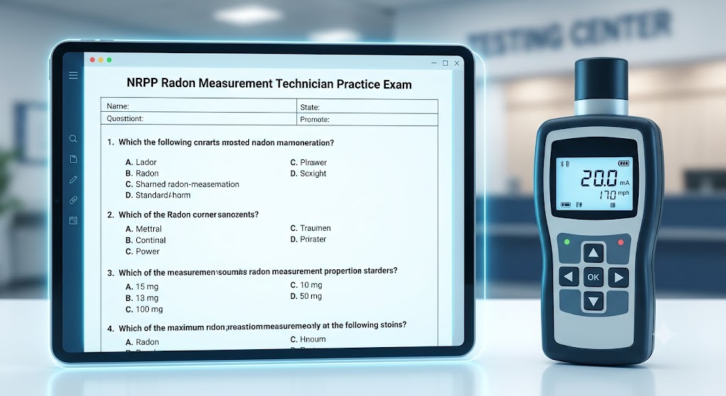 NRPP Radon Measurement Technician and Professional Practice Test Banner