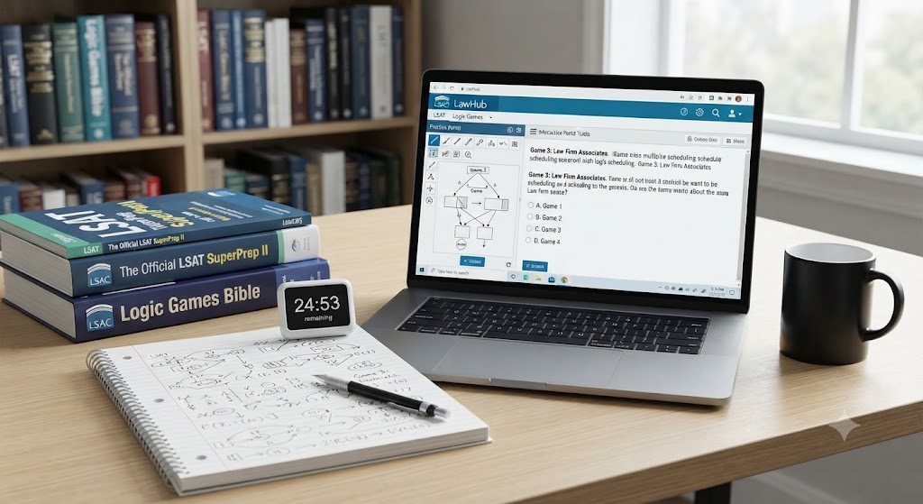Logic Games Practice Test 2024 For LSAT/ LSAT Flex Exam Banner