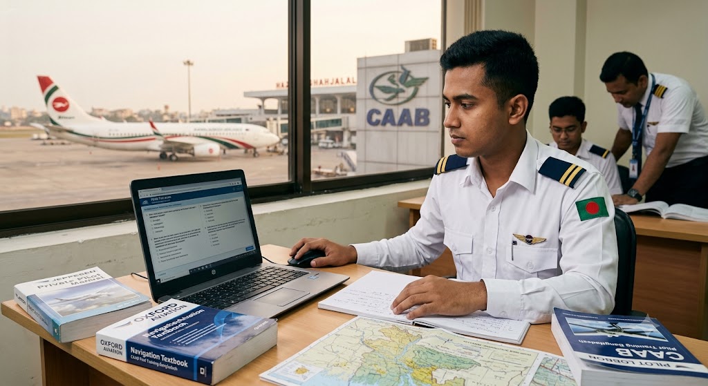 Caab Pilot Practice Test & Exam Prep | Bangladesh Banner