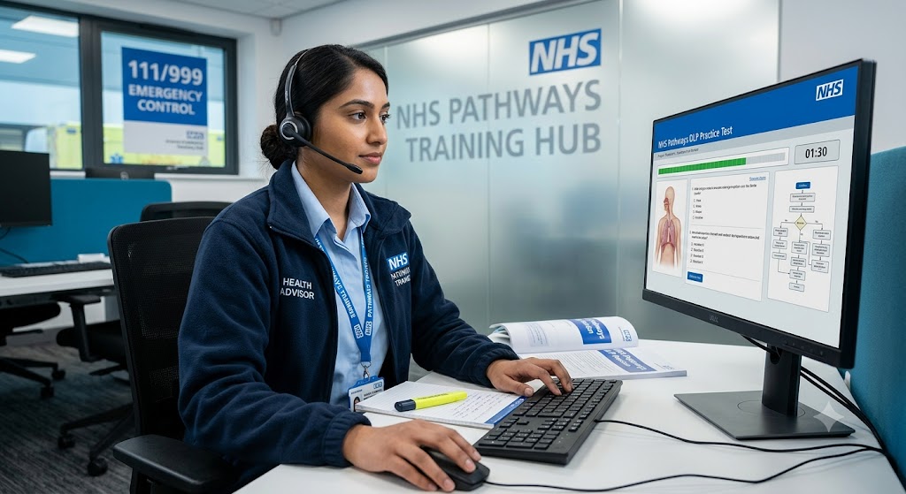 NHS Pathways Distance Learning Package (DLP) Practice Test Banner
