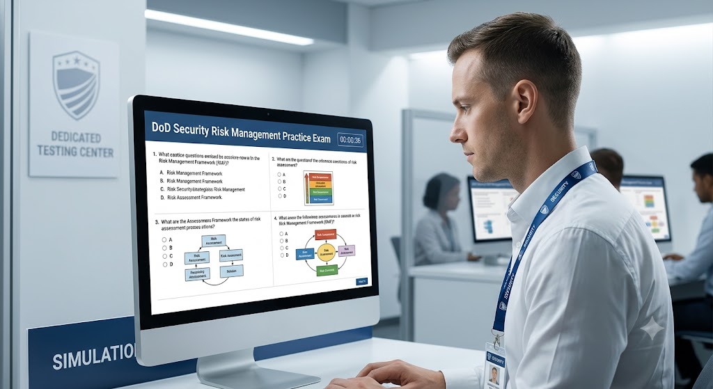 Risk Management for DoD Security Programs Practice Test Banner