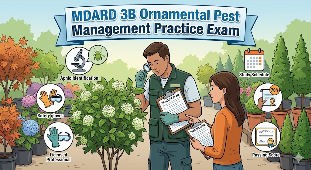 MDARD 3B Ornamental Pest Management Practice Exam Banner
