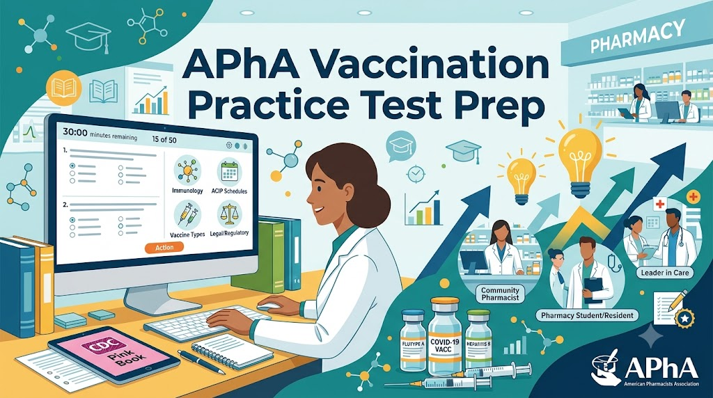 APhA Vaccination Practice Test Banner
