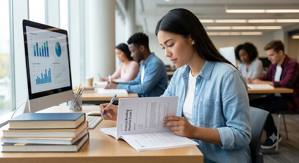 Critical Reading Practice Test 2 : Questions Answers Banner