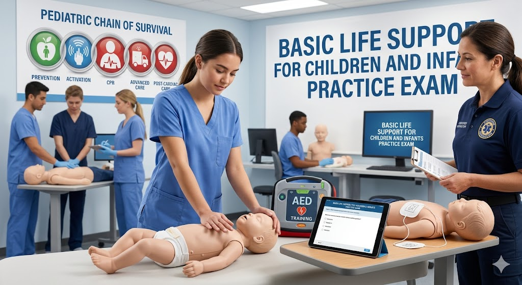 Basic Life Support for Children and Infants Practice Test Banner