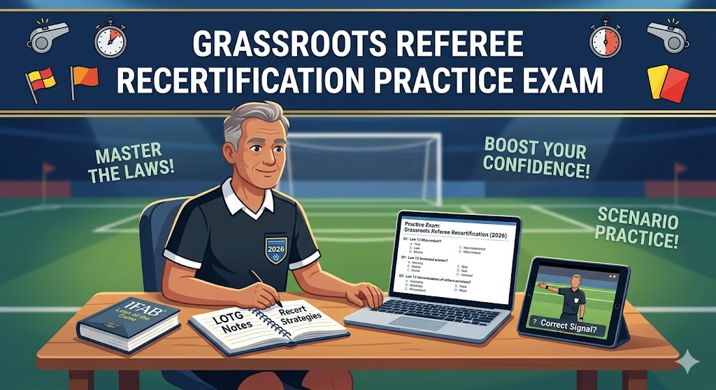 Grassroots Referee Recertification Practice Test Banner