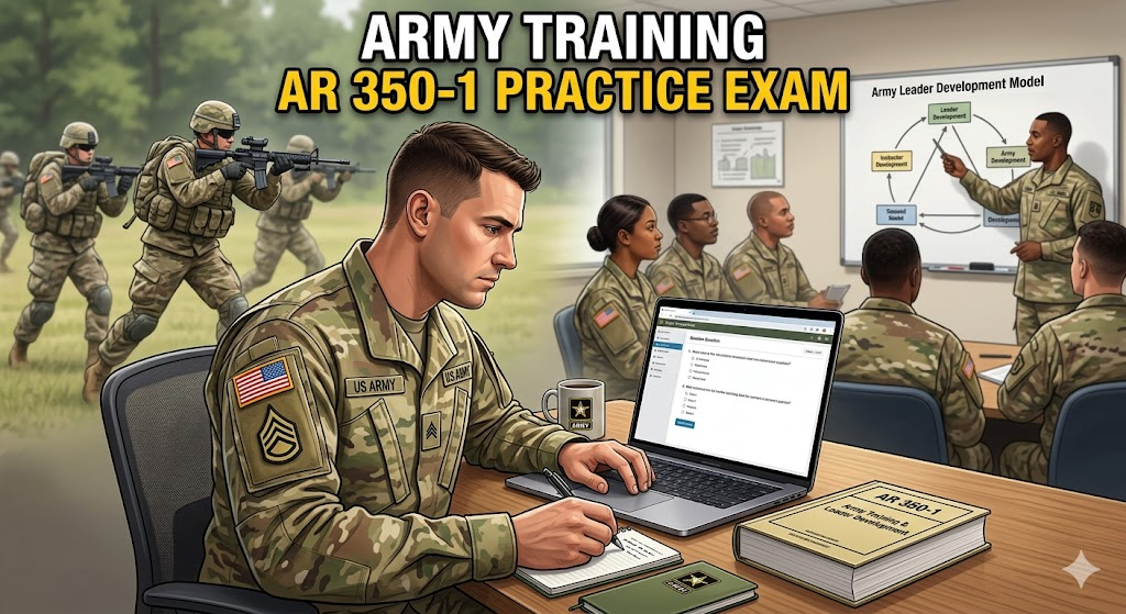 Army Training & Leader Development AR 350-1 Practice Test Banner