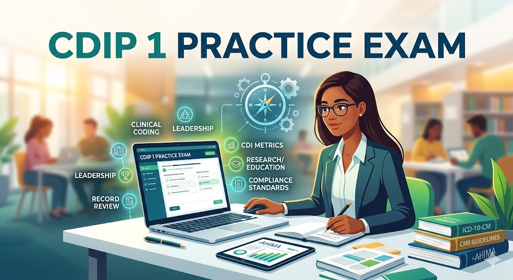 Certified Documentation Integrity Practitioner (CDIP) 1 Practice Exam Banner
