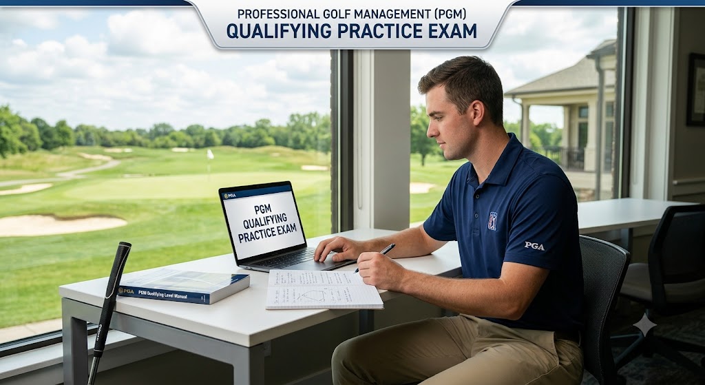 Professional Golf Management (PGM) Qualifying Practice Test Banner