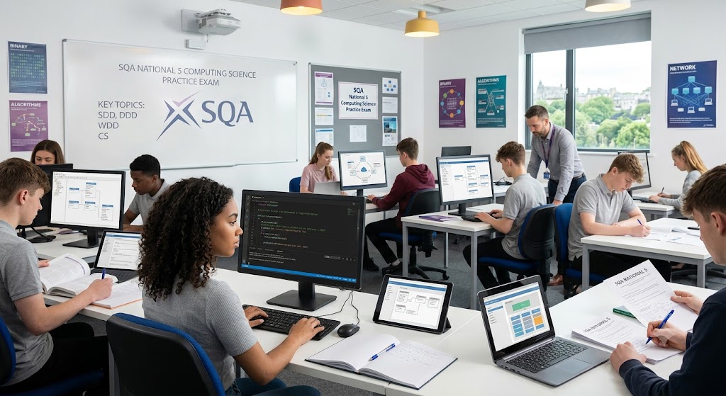 SQA National 5 Computing Science Practice Exam Banner