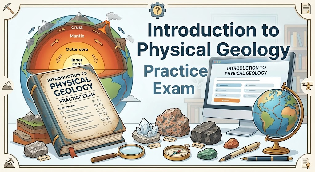 Introduction to Physical Geology Practice Exam Banner